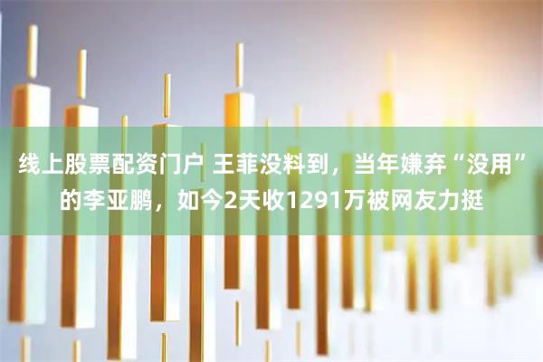 线上股票配资门户 王菲没料到，当年嫌弃“没用”的李亚鹏，如今2天收1291万被网友力挺