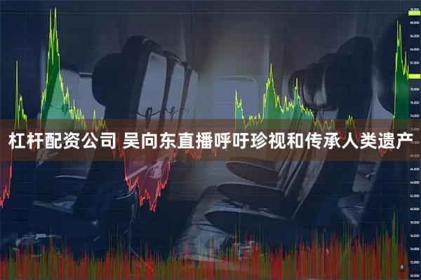 杠杆配资公司 吴向东直播呼吁珍视和传承人类遗产